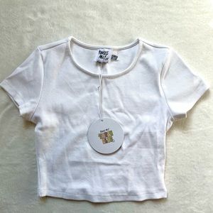 Princess Polly Cotton White Tee